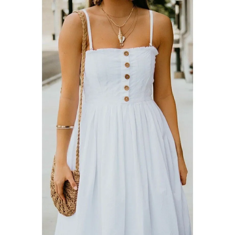 FREE PEOPLE LILAH PLEATED SMOCKED MIDI DRESS